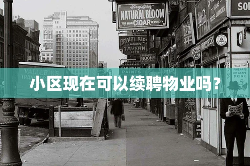 小区现在可以续聘物业吗？