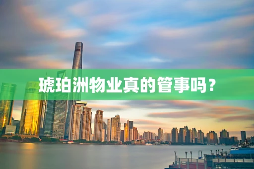 琥珀洲物业真的管事吗？