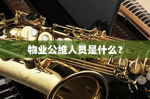 物业公维人员是什么？