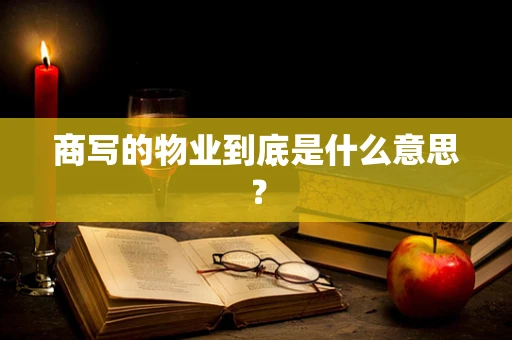 商写的物业到底是什么意思？