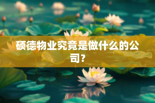 硕德物业究竟是做什么的公司？