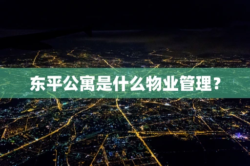 东平公寓是什么物业管理？