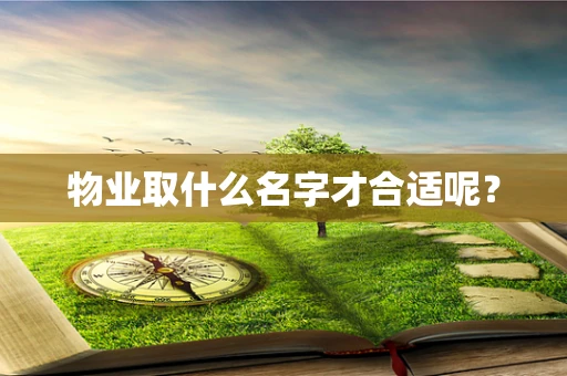物业取什么名字才合适呢？