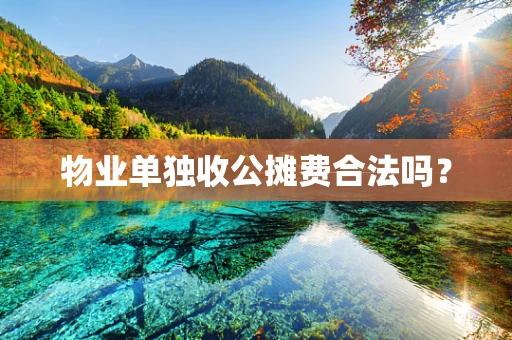 物业单独收公摊费合法吗？
