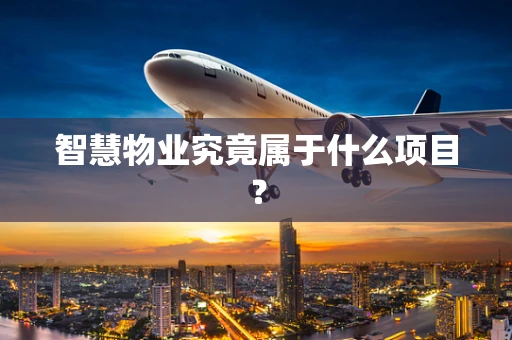 智慧物业究竟属于什么项目？