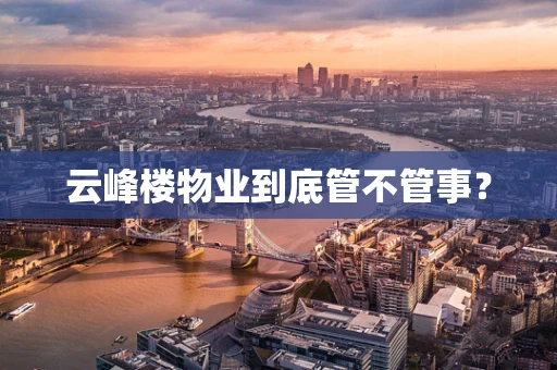 云峰楼物业到底管不管事？