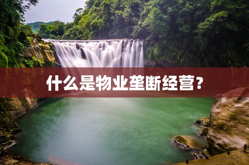 什么是物业垄断经营？