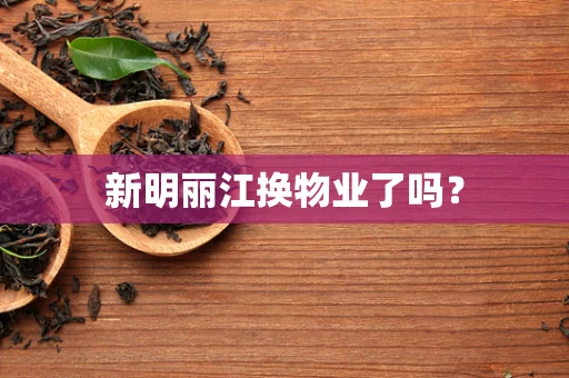 新明丽江换物业了吗？