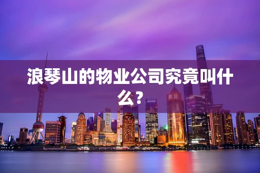 浪琴山的物业公司究竟叫什么？