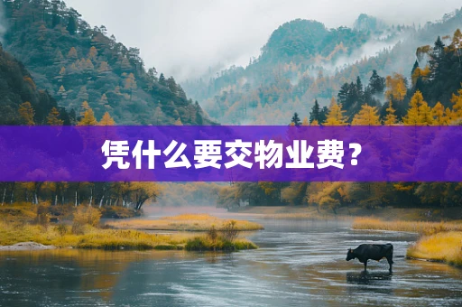 凭什么要交物业费？