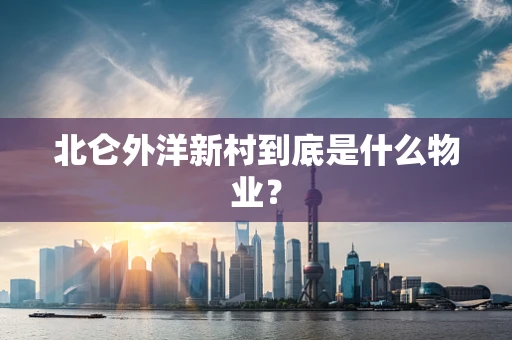 北仑外洋新村到底是什么物业？