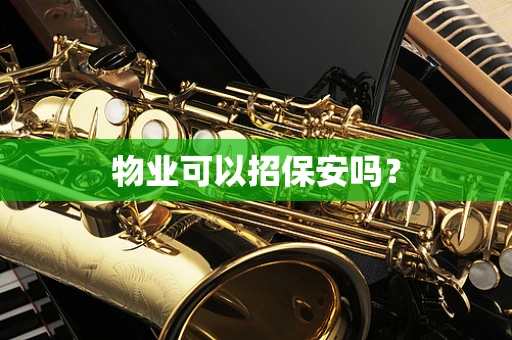 物业可以招保安吗？