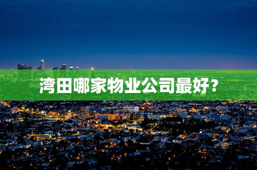 湾田哪家物业公司最好？