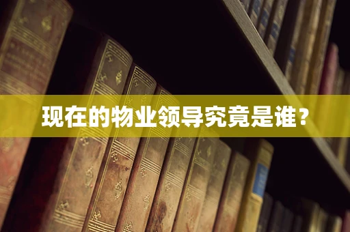 现在的物业领导究竟是谁？