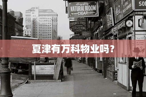夏津有万科物业吗？