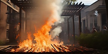 院子着火了，到底该不该找物业？
