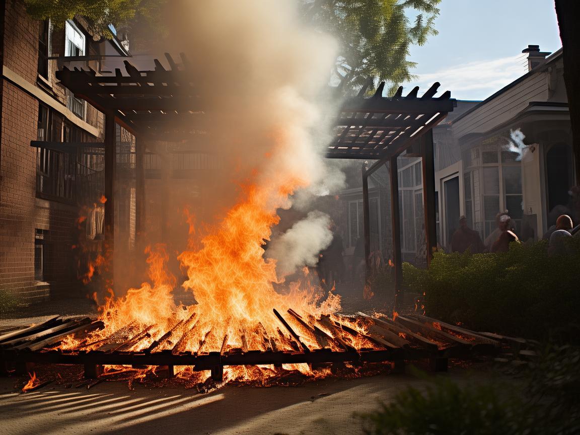 院子着火了，到底该不该找物业？